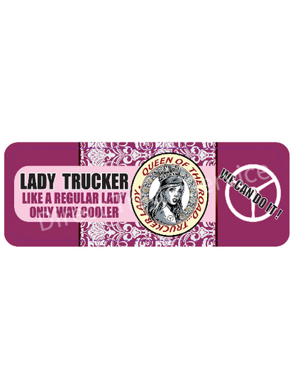 Dashboardmat Queen of the road Purple