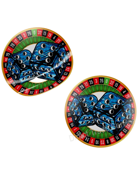 Door Step Sticker Set Pluche Dices Blue