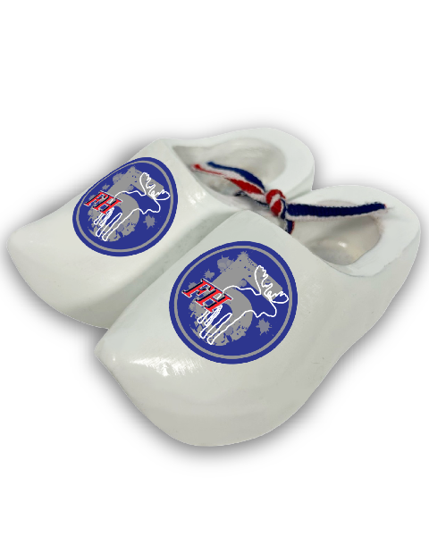 Mini Wooden Clogs White - Fh5