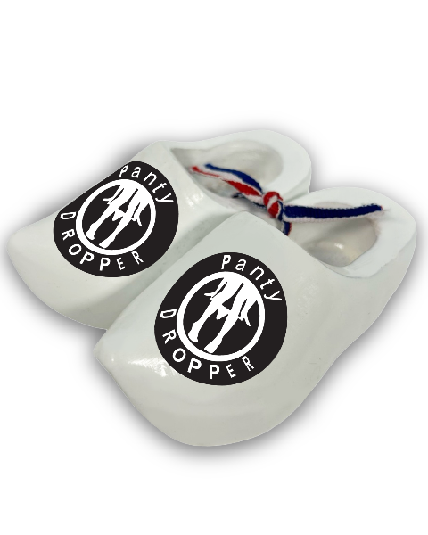 Mini Wooden Clogs White - Panty Dropper