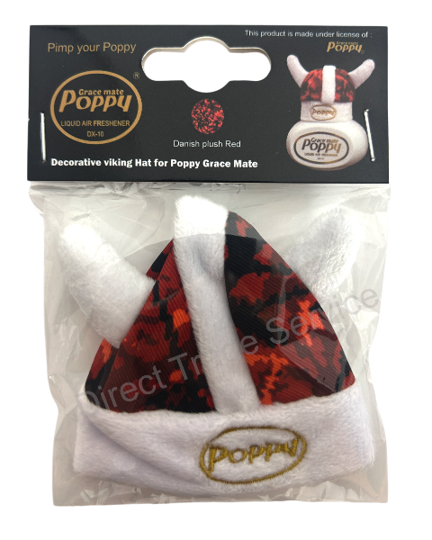 Poppy Grace Mate Viking hat Danish plush Red