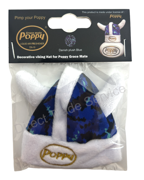 Poppy Grace Mate Viking hat Danish plush Blue