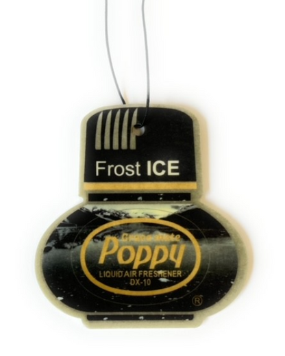 Poppy Grace Mate Classic Cardboard Car Airfreshener | FROST ICE