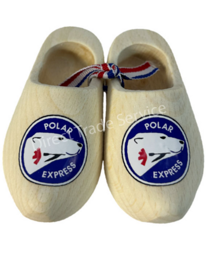 Mini Wooden Clogs Polar Express