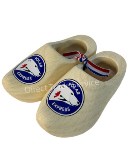 Mini Wooden Clogs Polar Express