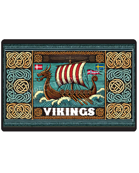 Floormat Viking Ship Ornament